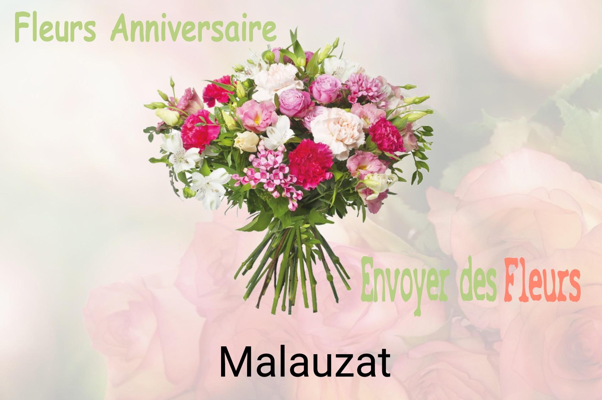 Bouquet de fleurs d’anniversaire livré à Malauzat