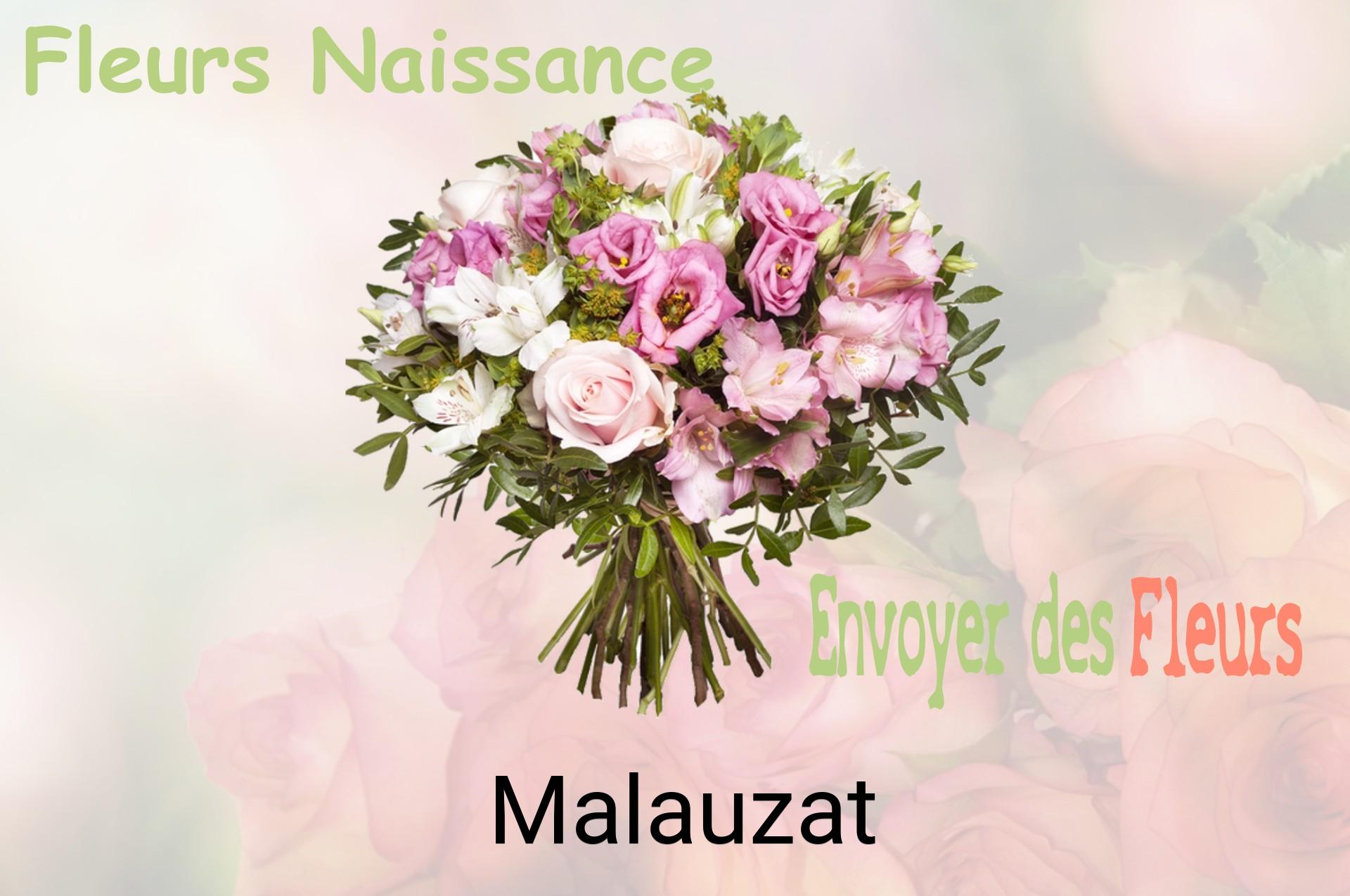 Bouquet de fleurs de naissance livré à Malauzat